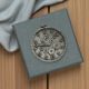 English Handmade Pewter Steampunk Fob Watch Lapel Pin Badge in a Gift Box