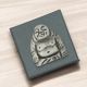 Buddha English Made Pewter Lapel Pin Badge in Box