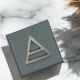 English Handmade Pewter Air Symbol Lapel Pin Badge in a Gift Box