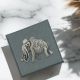 Woolly Mammoth English Made Pewter Lapel Pin Badge in Box