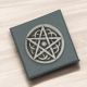 Pentagram Star English Made Pewter Lapel Pin Badge in Box