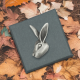 Hares Head English Made Pewter Lapel Pin Badge in a Box