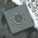 Wheel of Dharma English Made Pewter Lapel Pin Badge in a Box