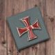 English Handmade Pewter Celtic Cross Pattee Lapel Pin Badge in Gift Box