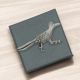  English Handmade Pewter Roadrunner Bird Lapel Pin Badge in a Box