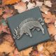 English Handmade Pewter Bosworth Boar Lapel Pin Badge in Gift Box