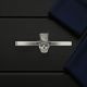 English Made Pewter Skull Baron Samedi Tie Bar Slide