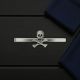 English Made Pewter Skull & Cross Bones Tie Bar Slide