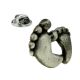 Feet Christening or Religious Symbol English Made Pewter Lapel Pin Badge