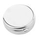Rhodium Plated Round Pill Pot – Engravable Personalised Gift