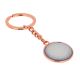 Golf Ball Design Rose Gold Plated Keyring (engravable)