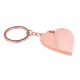 Rose Gold Heart Keyring (engravable)