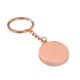 Rose Gold Round Keyring (engravable)