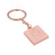 Rose Gold Plated Keyring with Owl Engraved Design