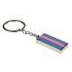 Transgender Flag Design Silver Finish Keyring (engravable)