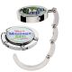 Bespoke Round Shaped Silver Coloured Handbag Hanger