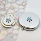 Personalised Forget Me Not Compact Mirror and Handbag Hanger