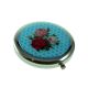 Bouquet of Roses on Polka Dot Design Handbag Mirror