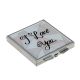 I Love You Contemporary Design Handbag Mirror