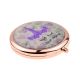 Personalised Name Purple Unicorn Rose Gold Handbag Mirror