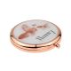 Rose Gold Plated Nanny / Granny Handbag Mirror with Butterflies Design