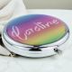 Fading Colours Personalised Name Handbag Mirror