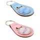 Chemical Sequence His & Hers Bonded Leather Keyring Set