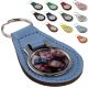 Personalised Photo Leather Keyring With Choice of Colours