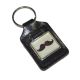 Bonded Leather Moustache Design Keyring