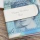 Personalised Straight Silver Plated Money Clip in Box 