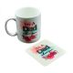 Mug & Coaster Gift set DAD WITH SUPER POWERS