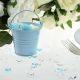 Small Blue Metal Favour Bucket