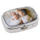 Bespoke Photo Image Rhodium Plated Rectangle Pill Box