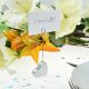 Matt Silver Heart Place Card Holder
