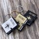Assorted Pack of 12 x Mini Cover Holy Bible Keyrings Presented in Organza Gift Pouch
