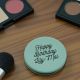 Personalised Teal Leatherette Handbag Mirror