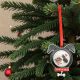 Personalised with photo Dog and Bone Design Metal Ornament Pendant Hanger