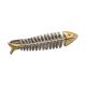 Two Tone, 3D Fish Bones/Skeleton Tie Clip