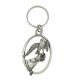 English Pewter Key Ring - Falcon bird on glove