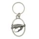 English Pewter Key Ring - Fly Fishing Hook