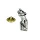 Cricketer Pewter Lapel Pin Badge
