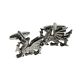 English Made Heraldic Welsh Dragon Pewter Cufflinks
