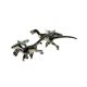 English Made Velociraptor Pewter Cufflinks