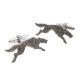 Odin's Running Wolf Pewter Cufflinks
