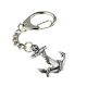 Pewter Nautical Anchor & Chain Design Keyring
