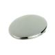 Deluxe Silver Plated Oval Handbag Mirror (engravable)