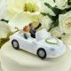 Waving Couple in Car Cake Topper