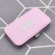 Personalised Pink Leatherette Travel Manicure Set