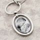 Personalised Photo Spinning Oval Spinning Keyring