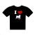I Love Pugs Novelty Design Mens T Shirt